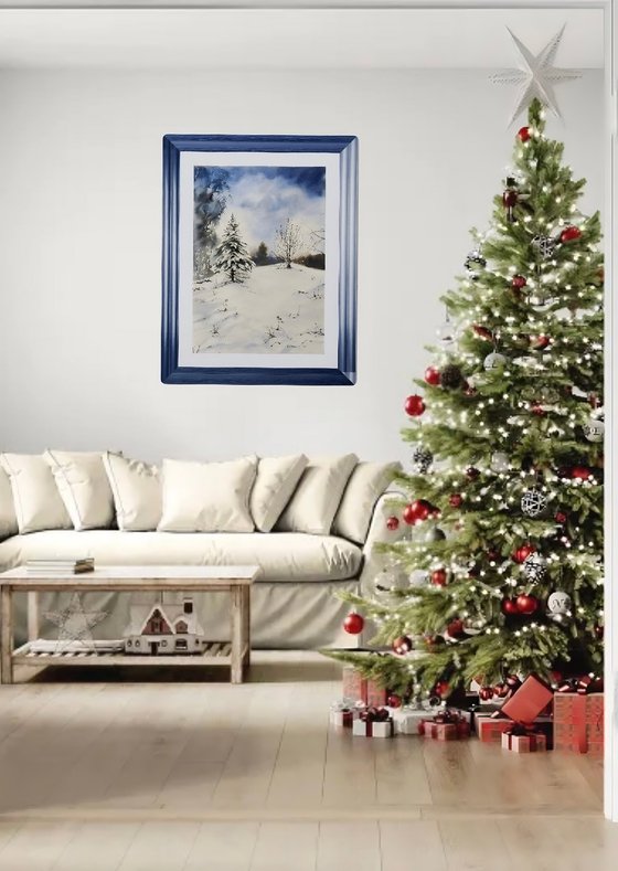 Christmas tree was born in the forest