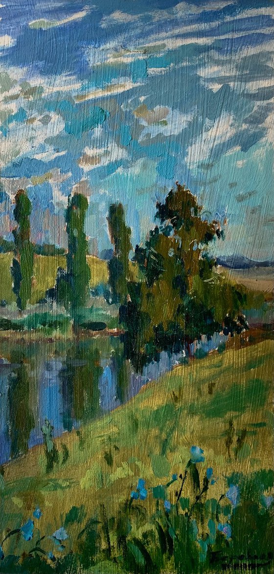 Summer Landscape by the River