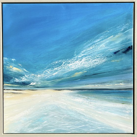 Turquoise Waters medium seascape painting