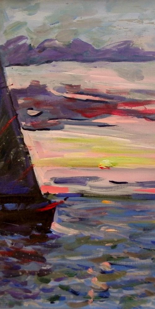Evening yacht by Nastasia Chertkova