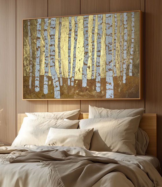 Golden Forest. Birch Trees