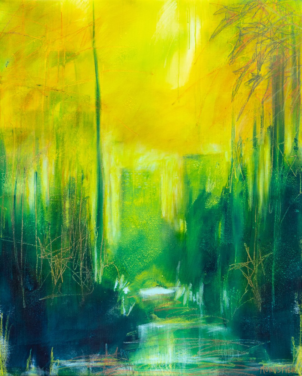 Urban And Pop Acrylic Painting , City Night Lights By Fabienne Monestier, 32 X 39, Artwork For Sale On Artfinder