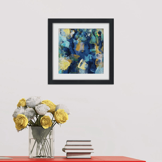 Abstraction #10 - Framed and ready to hang - original abstract painting