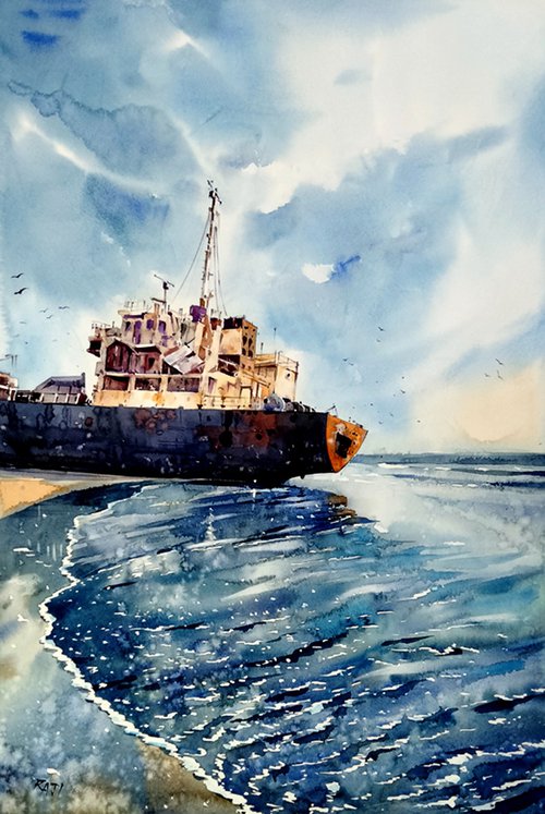The old ship by Raji Pavithran