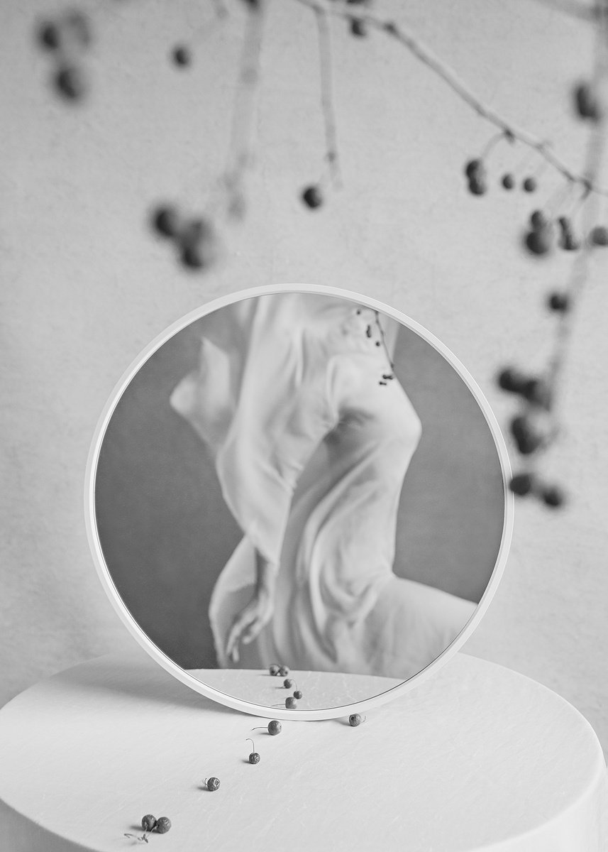 Surrealistic Botanical Photograph By Xidong Luo, 20 X 28", Rhythm Of Autumn - Ii, Original Artwork