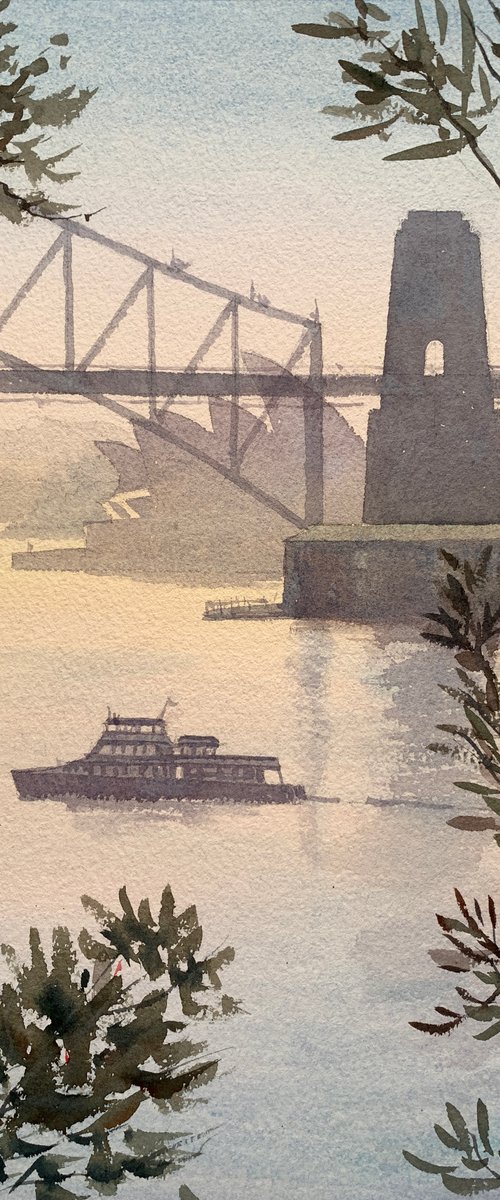 Sydney Harbour Morning by Shelly Du