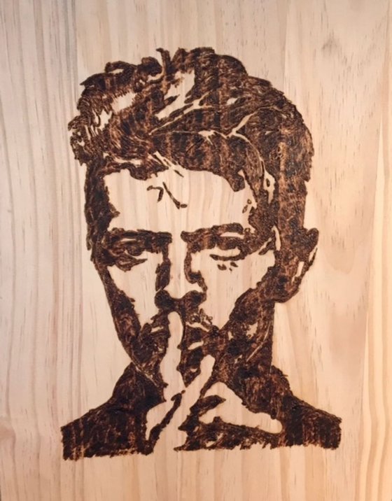 Ssshhh...  pyrography art