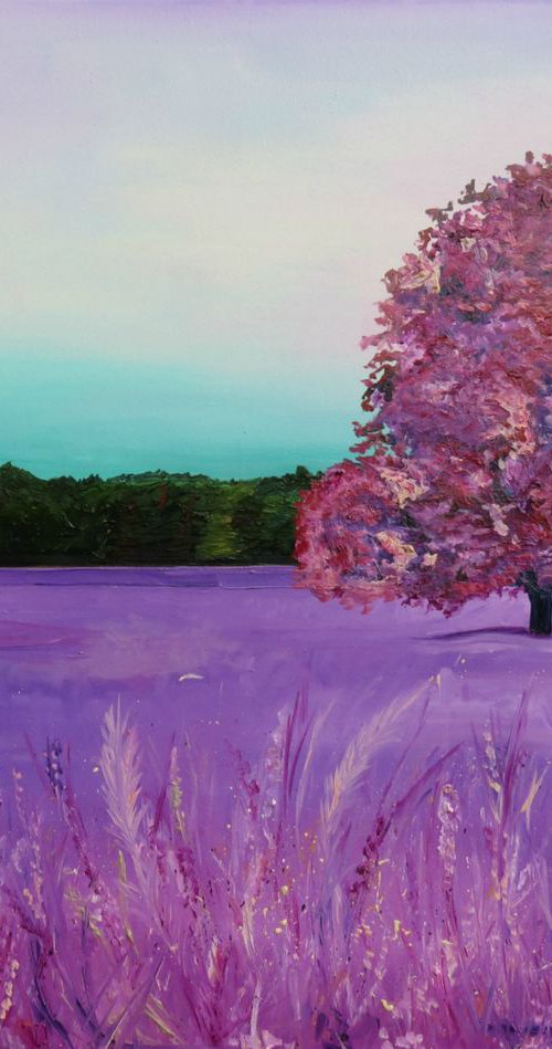 Purple Fields by Jo Earl