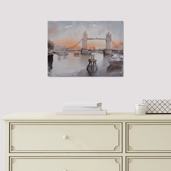 Tower Bridge in sunset 1