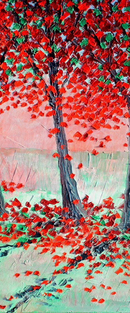 Falling Leaves II by Paul J Best