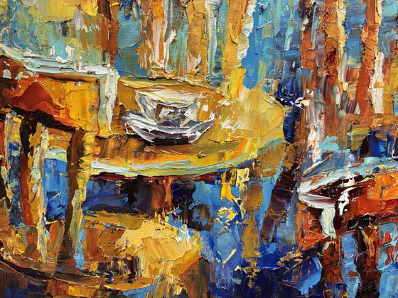 Coffee under the rain