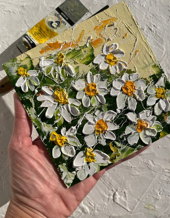 Daisy Chamomile Painting