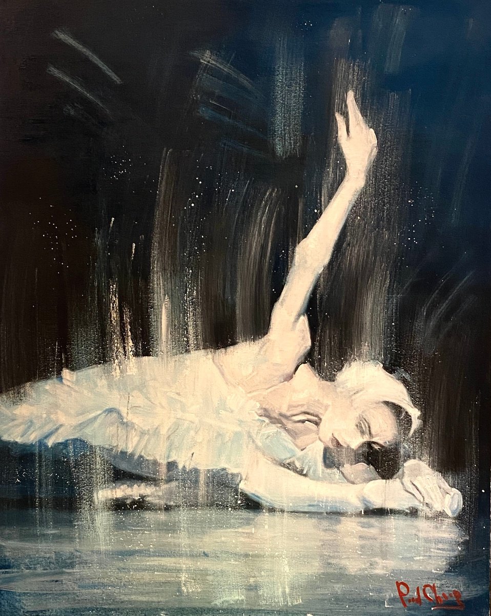 Ballet Dancer No. 114 By Paul Cheng, 24 X 30, Artwork For Sale On Artfinder
