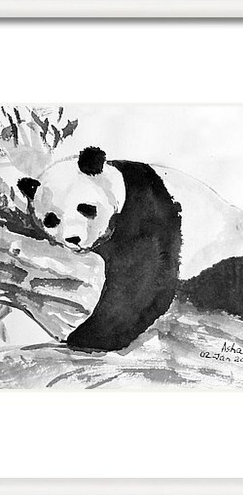 Giant Panda Animal art by Asha Shenoy