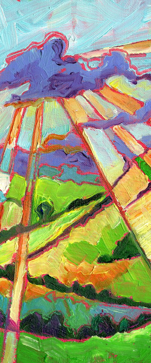 Sunburst Across the Valley by Mary Kemp