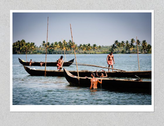 Mussels Pickers, Kerala Backwaters