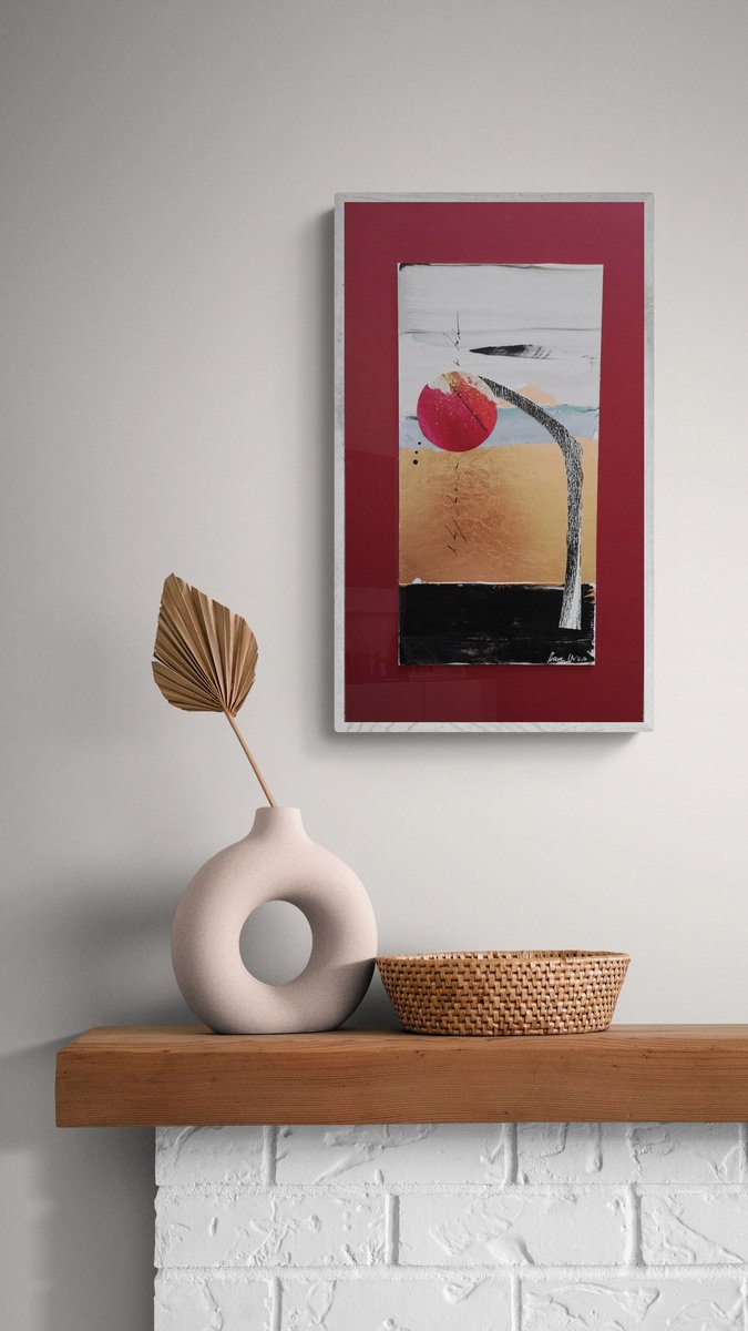 Abstract Painting By Ivana Urso, 9 X 16, Rebirth I, Original Artwork