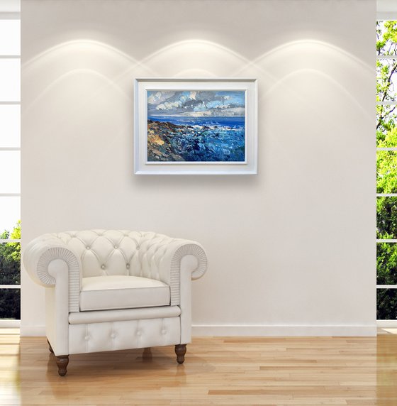 Modern Seascape Oil Painting on Canvas