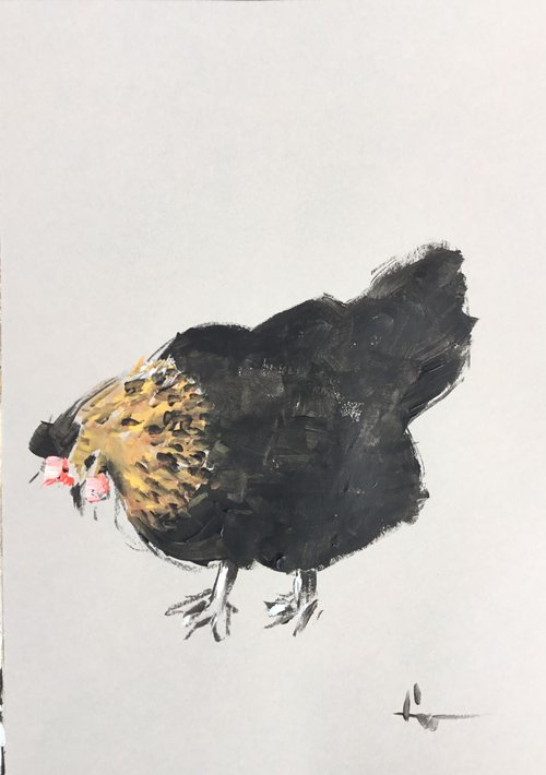Chicken Study 5 by Dominique Dève
