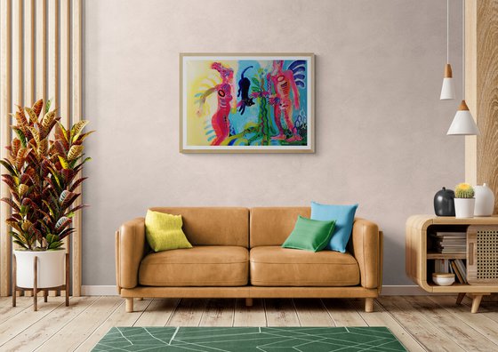 Adam is looking for Eve