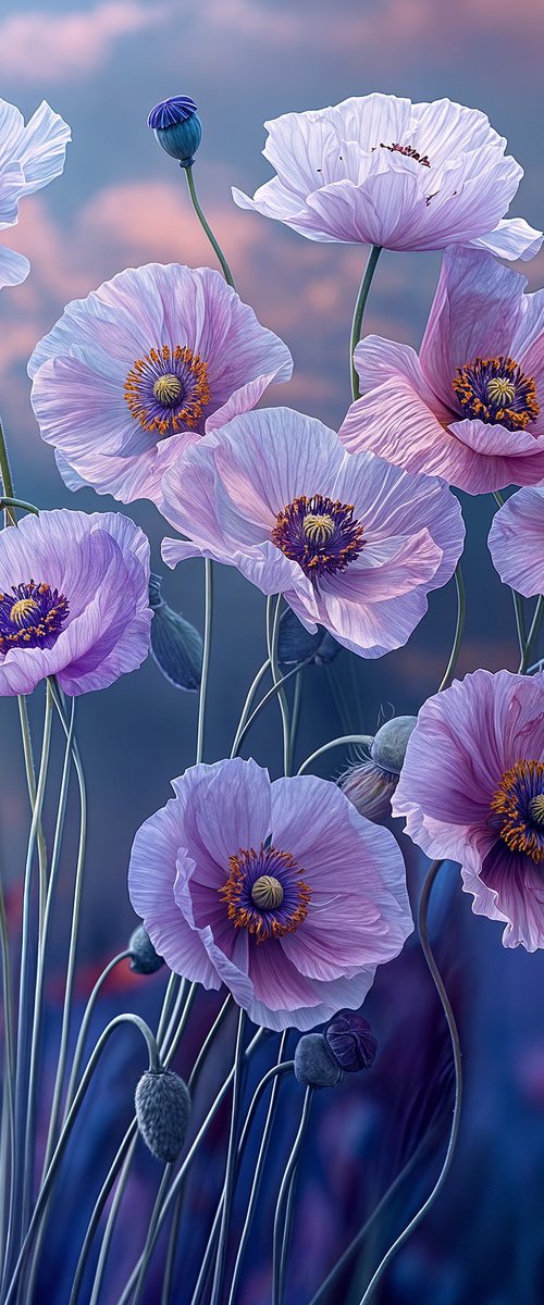 Poppies 50 by MICHAEL FILONOW