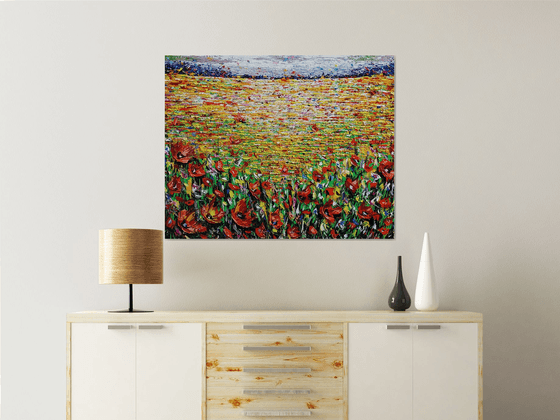 Fiery Poppies Field