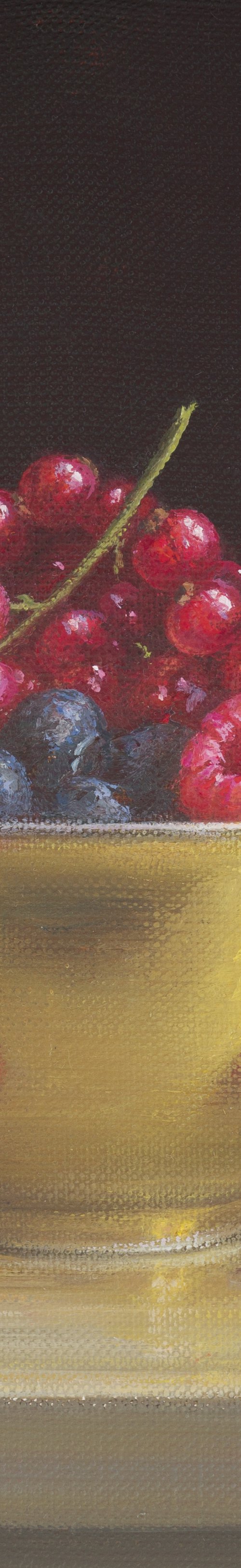 Berries in a golden bowl by Irina Trushkova