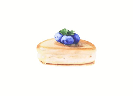 Pancake With Blueberries