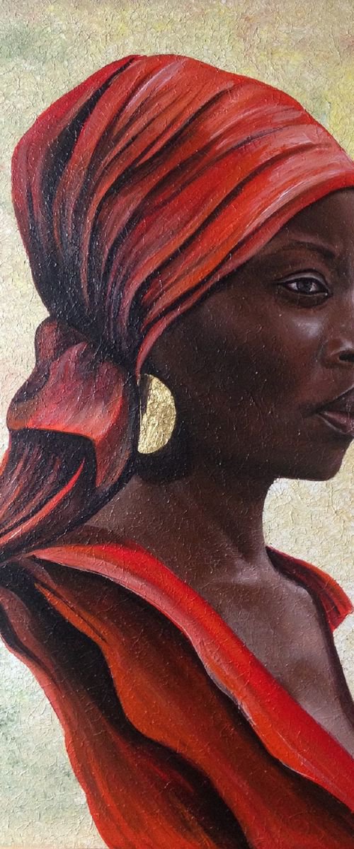 Danai Jekesai Gurira. 24 carat Gold by Eka Peradze