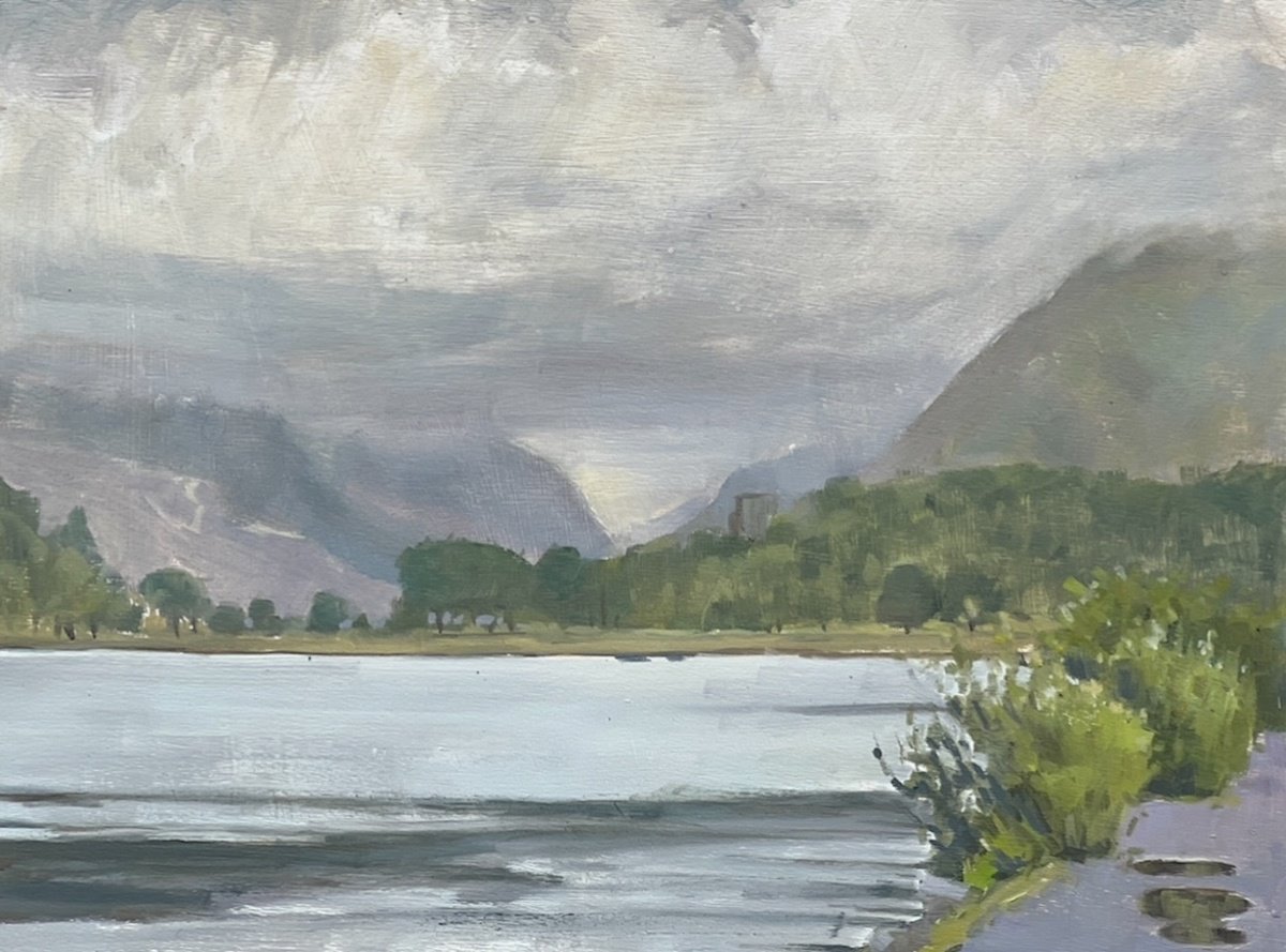 Lake Padarn, Snowdonia By Louise Gillard, 12 X 9, Artwork For Sale On Artfinder