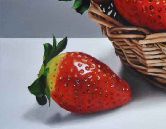 Still life with strawberries