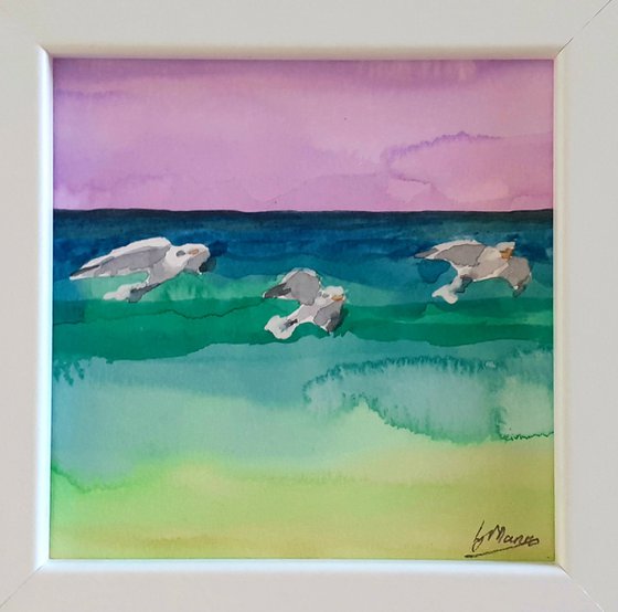 Framed Seagulls 2