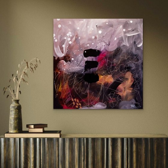 Sommeil paradoxal - Original expressive abstract on canvas - Ready to hang