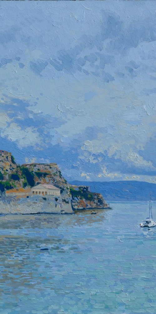 Garitsa Bay, Original Oil Painting by Simon Kozhin by Simon Kozhin