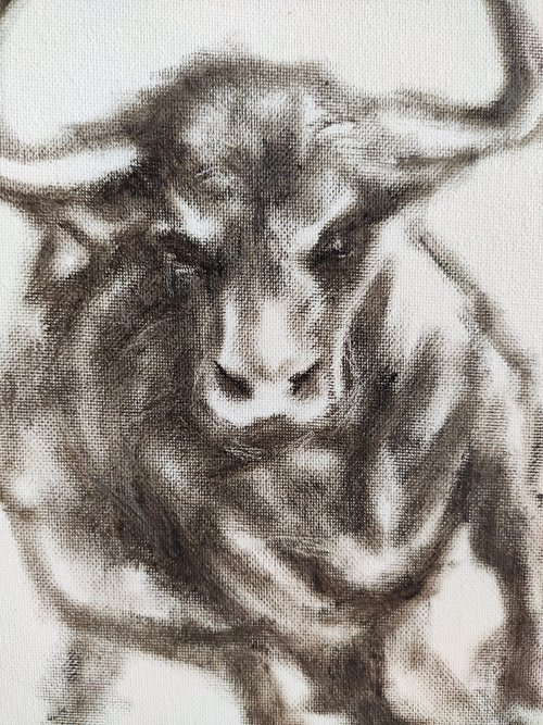 Political Zoo Bull's Rushing by Anastasia Art Line