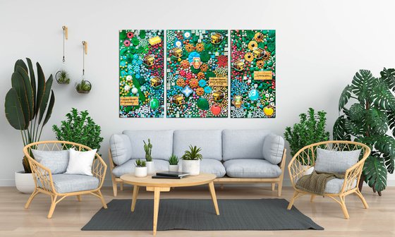 Neoflora. Virtual blooming in Minecraft style