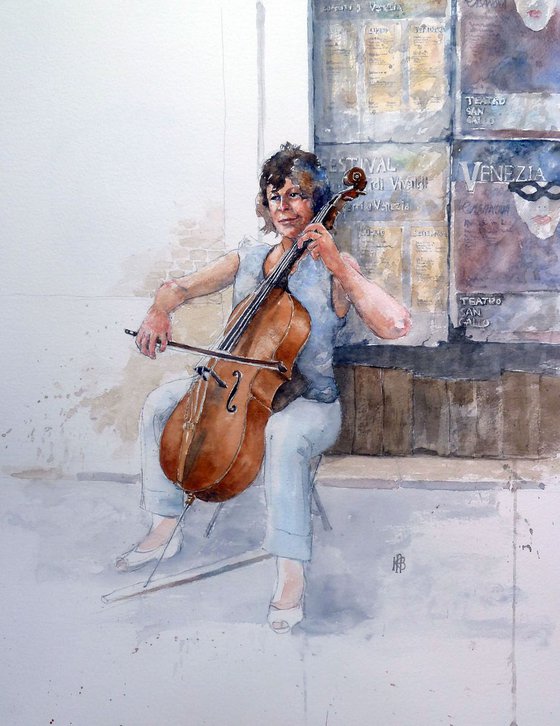 Cellist, Venice