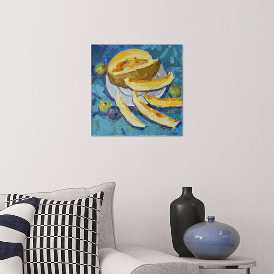 melon still life