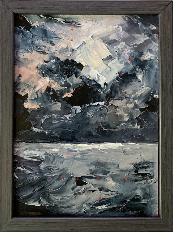 Night Ocean Waves.