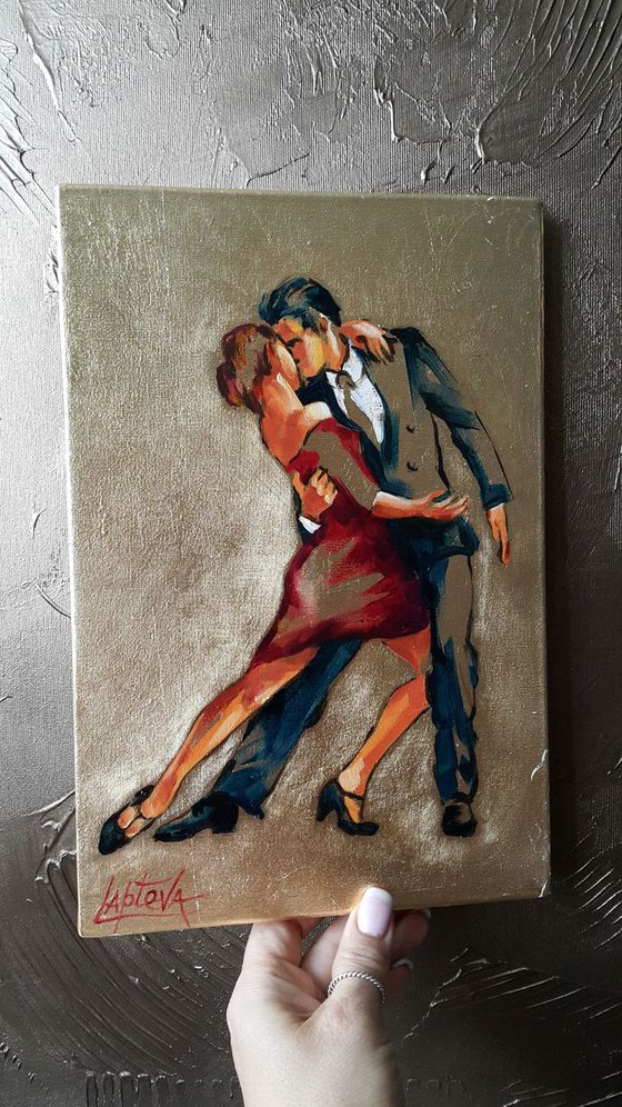 Dance with you - painting tango, series dance, dancer
