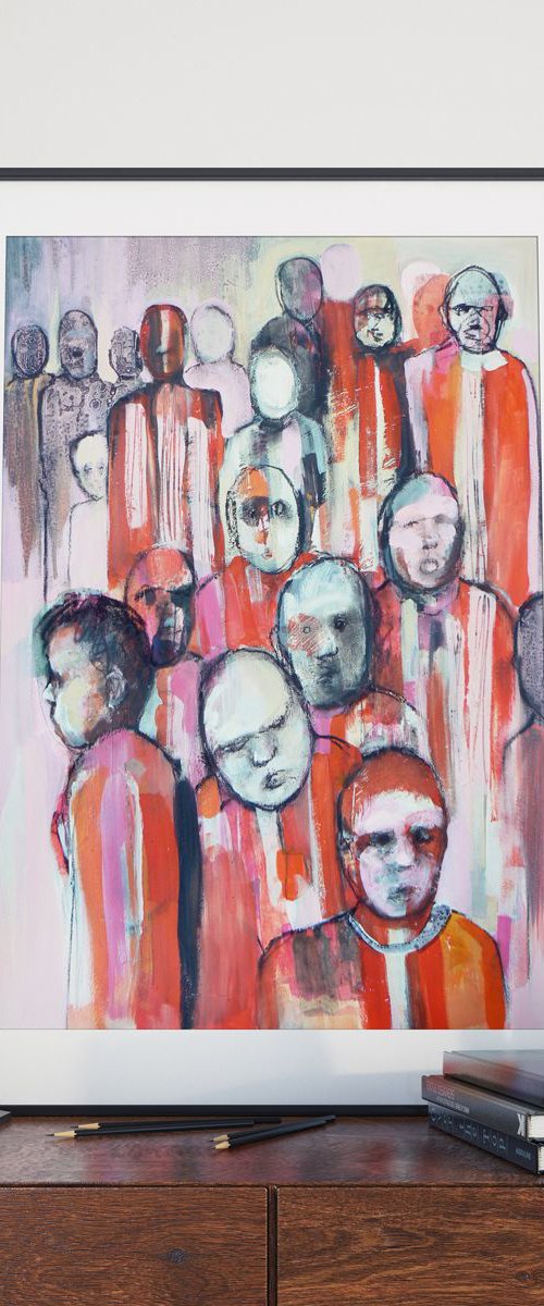 Study of a crowd #2 by Carolynne Coulson