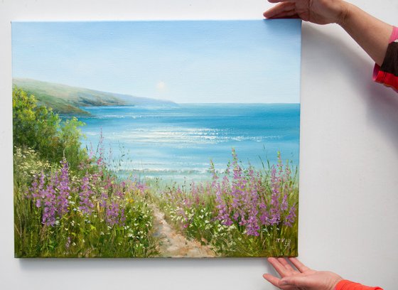 Wildflowers by the Ocean