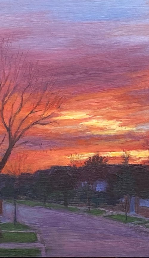 Sunset Over Parkside (I) by Diana Sandetskaya