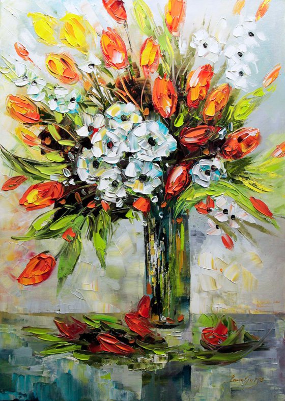 Flowers painting Colour Touch