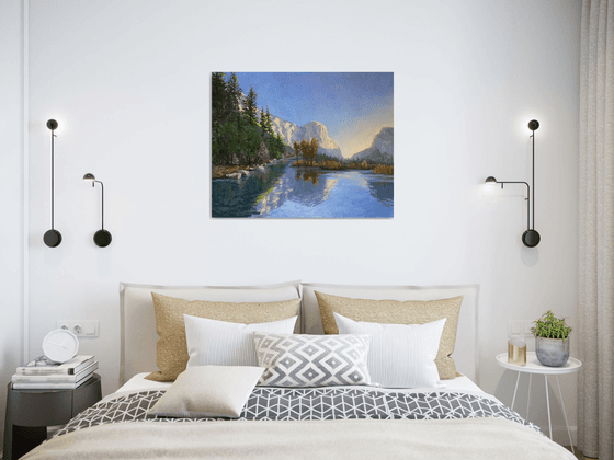 Yosemite Valley View In Fall