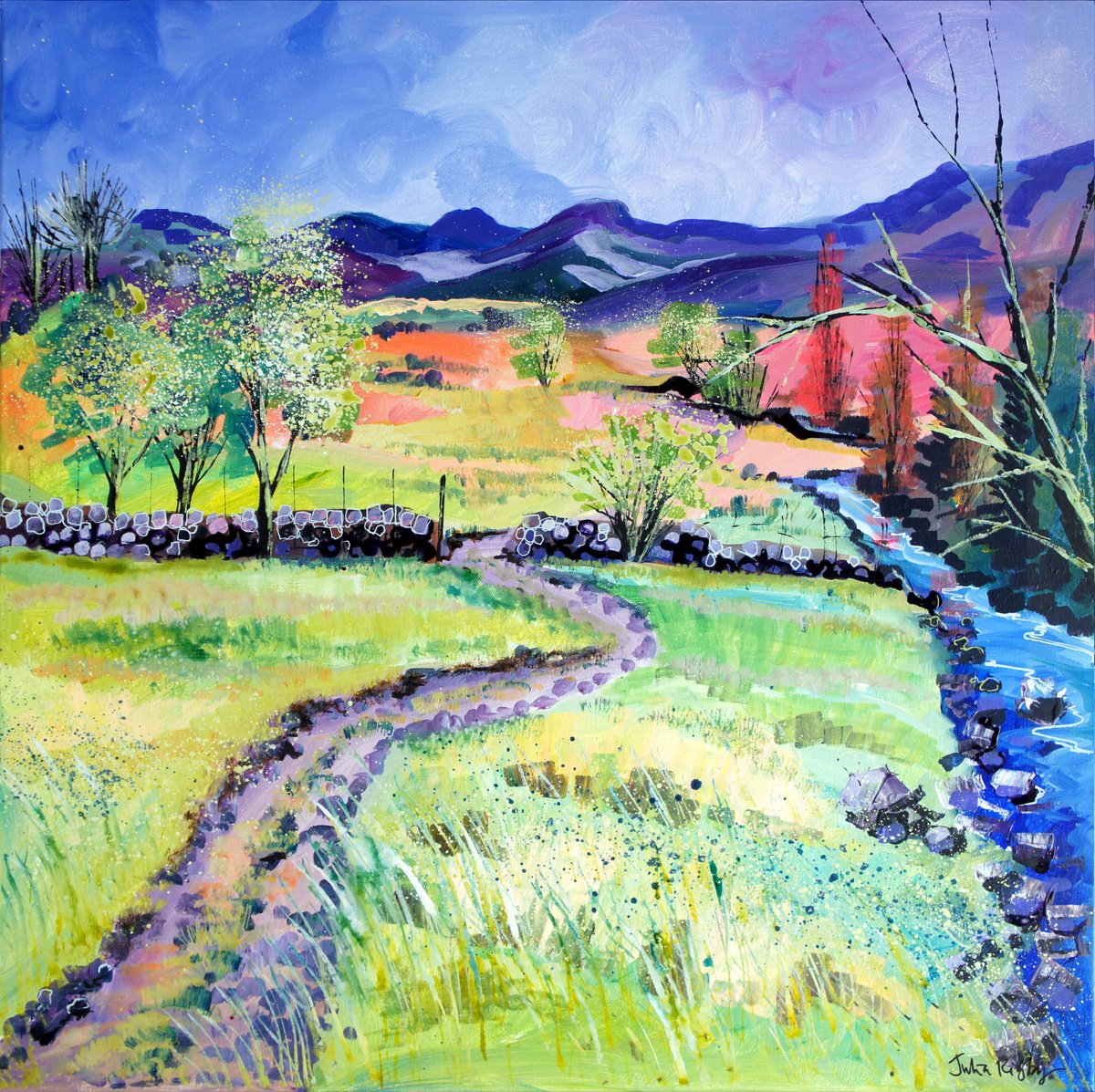 Path to Easedale Tarn from Grasmere by Julia Rigby