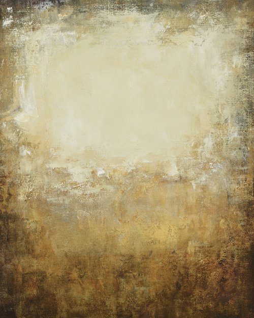 Gold Earth 210304, minimalist abstract earth tones by Don Bishop