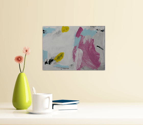 SUMMERTIME small abstract painting