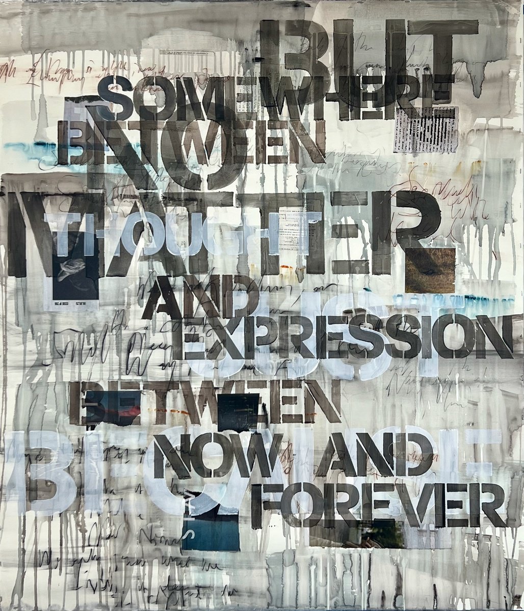 Abstract Painting By Niki Hare, 48 X 56", Somewhere Between, Original Artwork