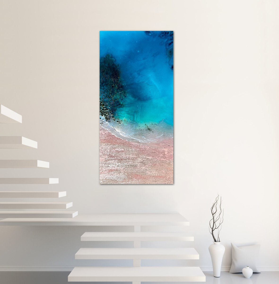 Photorealistic Landscape Acrylic Painting By Ana Hefco, 24 X 48, A Day To Remember, Original Artwork